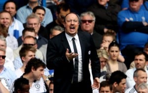 LONDON, ENGLAND - MAY 19:  Chelsea interim manager Rafael Benitez during the Barclays Premier League match between Chelsea and Everton at Stamford Bridge on May 19, 2013 in London, England.  (Photo by Scott Heavey/Getty Images)