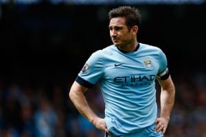 MANCHESTER, ENGLAND - MAY 24: Frank Lampard of Manchester City in action during the Barclays Premier League match between Manchester City and Southampton held at Etihad Stadium on May 24, 2015 in Manchester, England. (Photo by Dean Mouhtaropoulos/Getty Images)