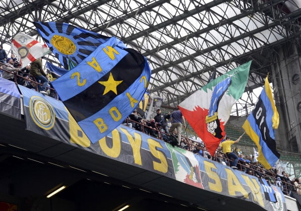 MILAN, ITALY - APRIL 21:  FC Inter Milan fans during the Serie A match between FC Internazionale Milano and Parma FC at San Siro Stadium on April 21, 2013 in Milan, Italy.  (Photo by Claudio Villa/Getty Images)
