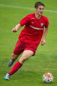 Joachim Andersen of FC Twente during the pre-season friendly match between FC Twente and Genclerbirligi on July 25, 2015 at Oldenzaal, The Netherlands.(Photo by VI Images via Getty Images)