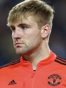 Luke Shaw of Manchester United during the UEFA Champions League group B match between PSV Eindhoven and Manchester United on September 15, 2015 at the Philips stadium in Eindhoven, The Netherlands.(Photo by VI Images via Getty Images)