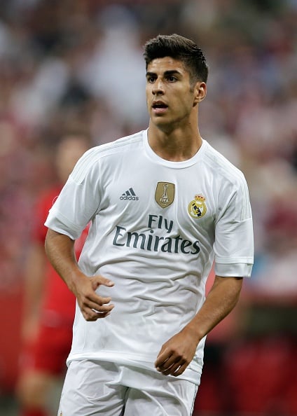 Marco Asensio of Real Madrid during the AUDI Cup final match between Real Madrid and FC Bayern Munich on August 5, 2015 at the Allianz Arena in Munich, Germany(Photo by VI Images via Getty Images)