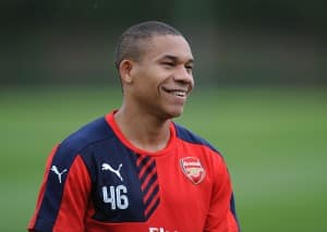 ST ALBANS, ENGLAND - JULY 07: Wellington Silva of Arsenal during a training session at London Colney on July 7, 2015 in St Albans, England. (Photo by Stuart MacFarlane/Arsenal FC via Getty Images)