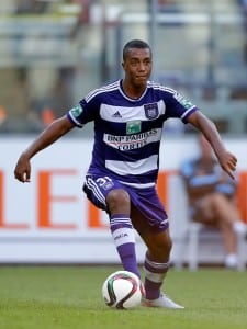 Youri Tielemans of Anderlecht during the pre-season friendly match between RSC Anderlecht and SS Lazio Roma on July 19, 2015 at the Constant Vanden Stock stadium in Brussels, Belgium.(Photo by VI Images via Getty Images)
