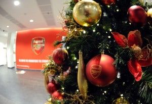 LONDON, ENGLAND - DECEMBER 04:  Christmas trees in the players entrance before the Premier League match between Arsenal and Hull City at Emirates Stadium on December 4, 2013 in London, England.  (Photo by David Price/Arsenal FC via Getty Images)