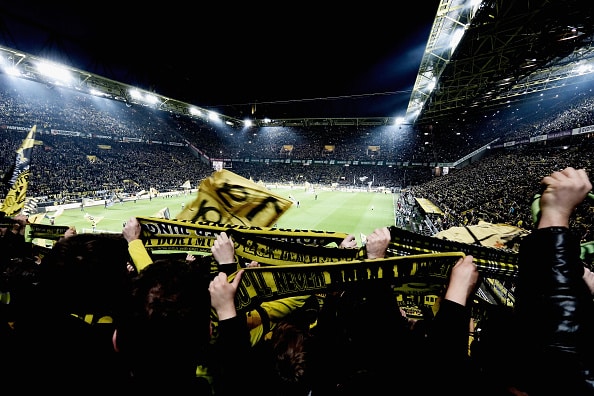 DORTMUND, GERMANY - NOVEMBER 09: A general view is pictured during the Bundesliga match between Borussia Dortmund and Borussia Moenchengladbach at Signal Iduna Park on November 9, 2014 in Dortmund, Germany. (Photo by Dennis Grombkowski/DFL via Getty Images)
