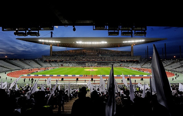 ISTANBUL, TURKEY - FEBRUARY 26: (THE SUN OUT, THE SUN ON SUNDAY OUT) General view of the Ataturk Olympic Stadium before the UEFA Europa League Round of 32 match between Besiktas JK and Liverpool FC on February 26, 2015 in Istanbul, Turkey. (Photo by John Powell/Liverpool FC via Getty Images)