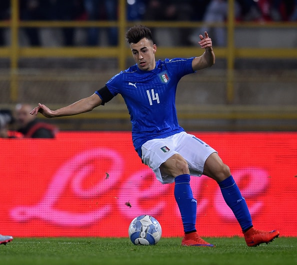 BOLOGNA, ITALY - NOVEMBER 17:  Stephan El Shaarawy of Italy in action during the international friendly match between Italy and Romania at Stadio Renato Dall'Ara on November 17, 2015 in Bologna, Italy.  (Photo by Claudio Villa/Getty Images)