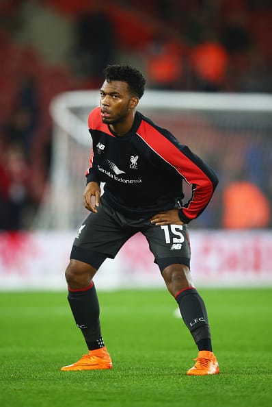 SOUTHAMPTON, ENGLAND - DECEMBER 02: Daniel Sturridge of Liverpool warms up prior to the Capital One Cup quarter final match between Southampton and Liverpool at St Mary's Stadium on December 2, 2015 in Southampton, England. (Photo by Clive Rose/Getty Images)