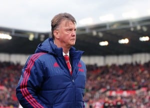 STOKE ON TRENT, ENGLAND - DECEMBER 26: Louis van Gaal, manager of Manchester United looks on during the Barclays Premier League match between Stoke City and Manchester United at Britannia Stadium on December 26, 2015 in Stoke on Trent, England. (Photo by James Baylis - AMA/Getty Images)