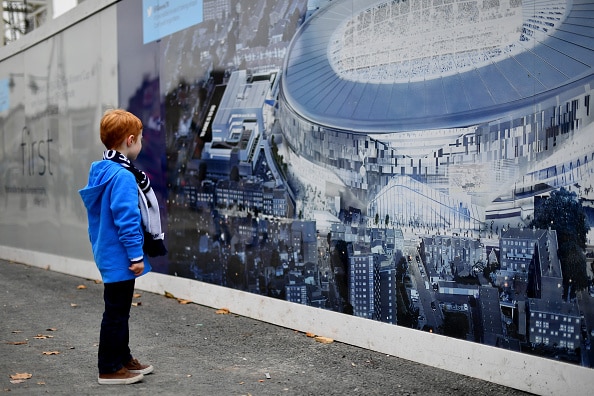 Tottenhams nye stadion tager form – se billederne her